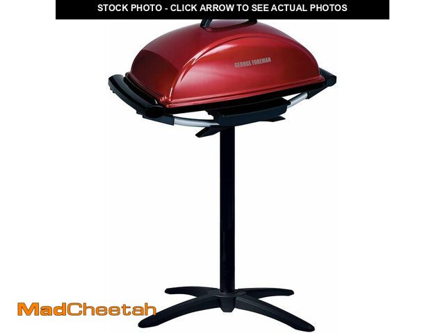 Lot 74-14350681 - George Foreman Indoor Outdoor Electric Grill, Non-Stick Grill Griddle Plate, Healthy Grilling Drip T...