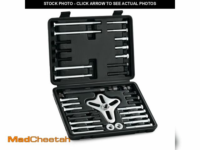 Lot 74-13964021 - Orion Motor Tech Harmonic Balancer Puller Kit, 49pc Power Steering Pulley Puller Installer Tool Set,...