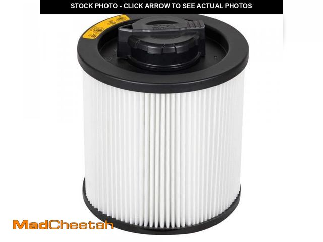 Lot 74-12365033 - DEWALT 6 Gal. to 16 Gal. Cartridge Filter for Regular for Wet/Dry Vacuum - UNUSED