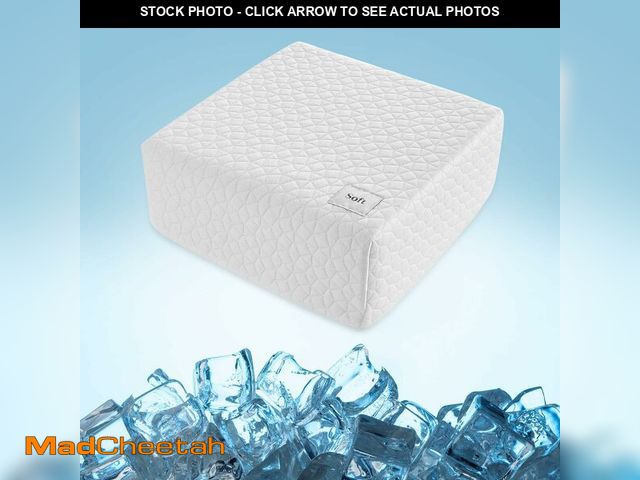 Lot 74-12678471 - HARBOREST Cooling Cube Pillow - Side Sleeper Pillow for Neck and Shoulder Pain, Memory Foam Pillow C...