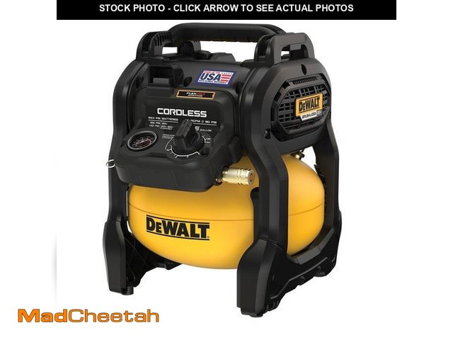 Lot 74-12799155 - DEWALT 2.5 Gal. 140 psi Portable 20V Cordless Air Compressor with FLEXVOLT Advantage (Tool Only) - U...