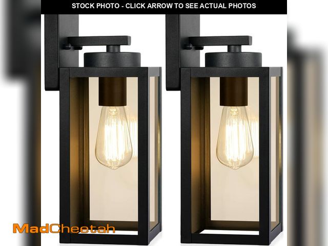 Lot 74-14270902 - Outdoor Wall Light Fixtures, Exterior Waterproof Wall Lanterns, Porch Sconces Lighting with E26 Sock...