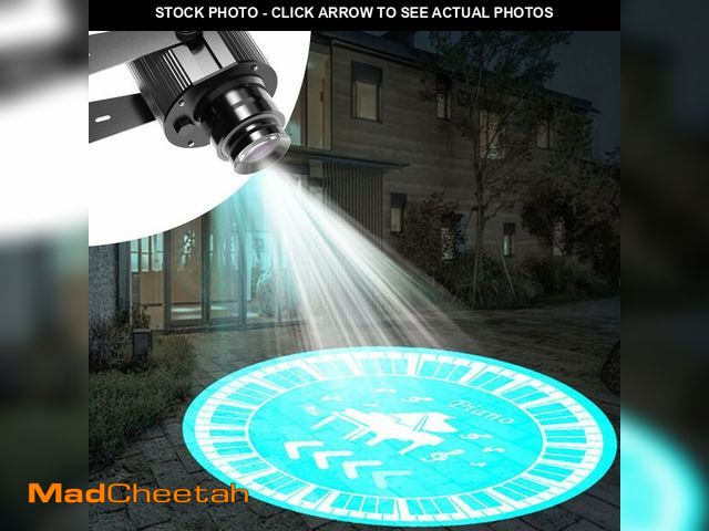 Lot 74-13625202 - GEZHOUBA 35W Custom Logo Projector, IP67 Waterproof GOBO Projector Light Personalized Rotating Image...