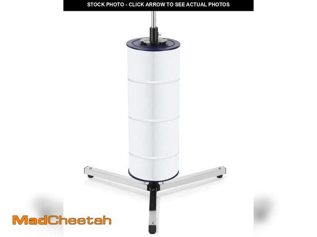 Lot 74-12214428 - Cleaning Stand for 3 &amp; 4 Inch Cartridges - Stainless Steel Pool Cartridges Cleaning Tool - USED