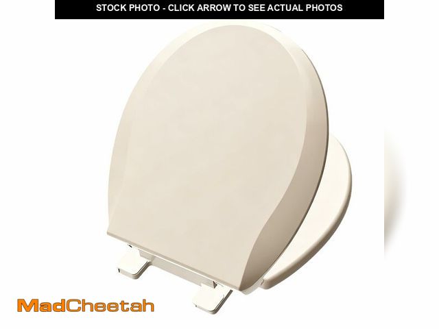 Lot 74-14294679 - AÃÂ¼nsffer Round Toilet Seat Almond, Toilet Seat 16.5 inch Soft Close, Premium PP Material Easy Cle...