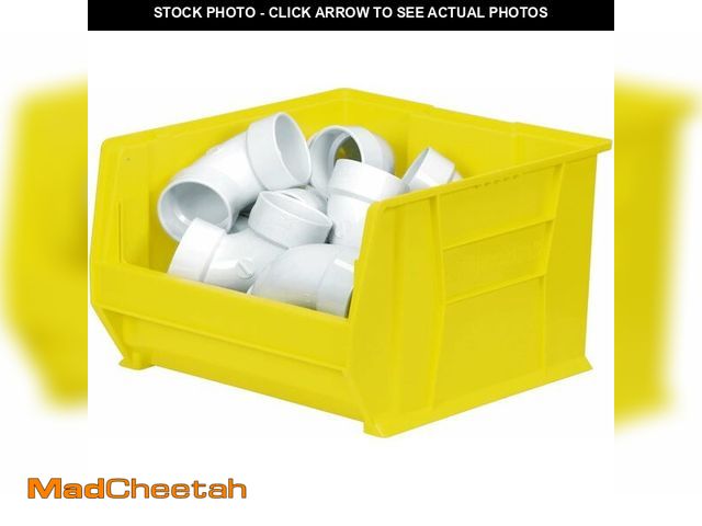 Lot 74-12543825 - Akro-Mils 30283 Super-Size AkroBins Plastic Storage Bins, Space-Saving Stackable Bins for Garage, Cl...