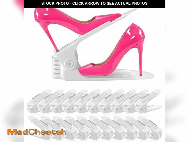 Lot 74-12717026 - Shoe Slots Organizer 36 Pack - Shoe Organizer Space Saver 50%,Adjustable Thickening Shoe Stackers fo...