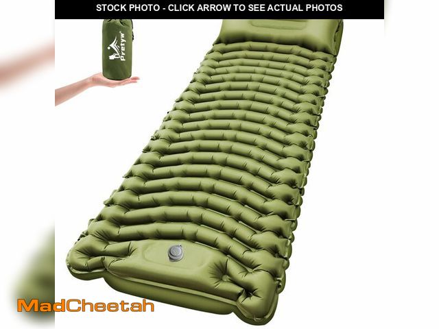 Lot 74-14271427 - Pretyw Sleeping Pad for Camping - Ultralight Camping Mattress with Pillow, Built-in Foot Pump, Compa...