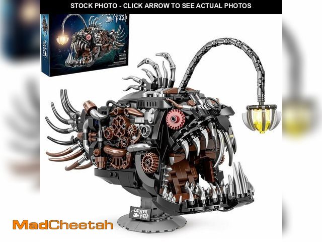 Lot 74-13571961 - Mechanical Lantern Fish Building Block Set,1038 PCS Ocean Animals Decor Collection Toy Compatible wi...