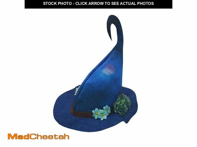 Lot 74-14209580 - HMCHHH Flower Hat Fairy Costume for Women,Blue Witch Hats Halloween Cosplay Adult Party Festive - UN...