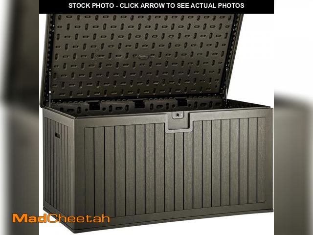 Lot 74-12108837 - YITAHOME 230 Gallon Double-Wall Deck Box with Divider &amp; Side Handles, Outdoor Large Storage for ...