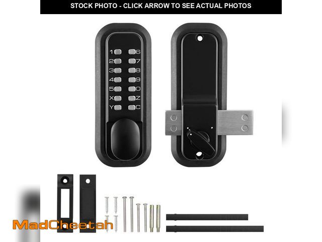 Lot 74-14033817 - SKYSHALO Keyless Entry Lock, Zinc Alloy, 14 Digit Keypad and Knob, Easy Install, Surface-Mounted Lat...