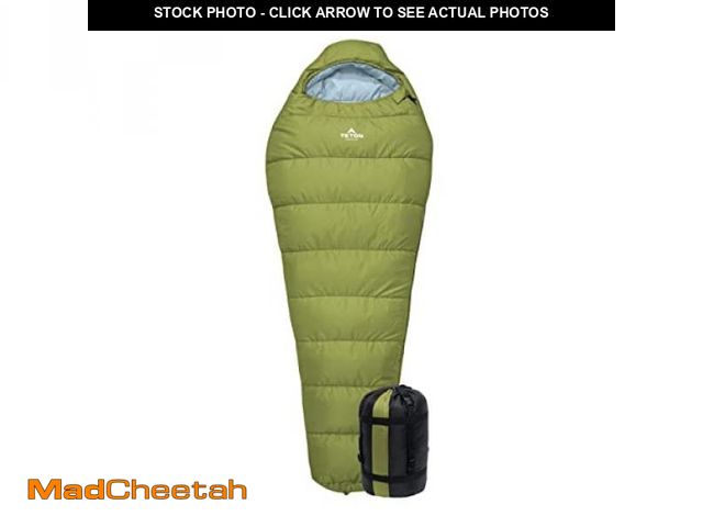 Lot 74-12510553 - TETON Sports LEEF Ultralight Mummy Sleeping Bag Perfect for Backpacking, Hiking, and Camping; 3-4 Se...