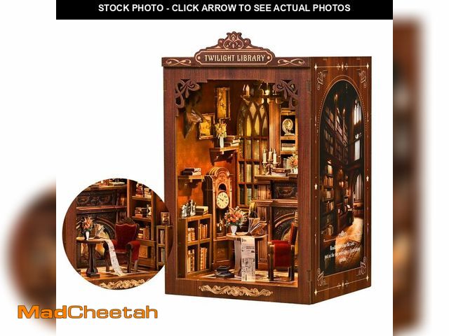 Lot 74-13630271 - Soothee DIY Book Nook Kit with LED Lights - 3D Puzzles for Adults &amp; Teens, Miniatures and Model ...