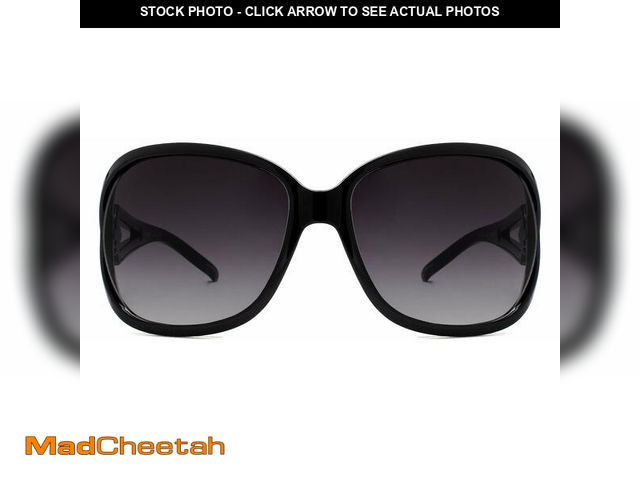Lot 74-14300380 - NYS Collection Oversize Sunglassesd for Women (Black Frame-Smoke Gradient Lens) - UNUSED