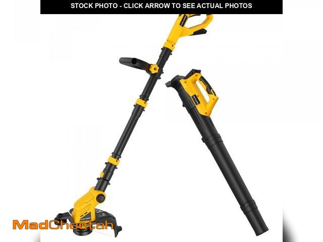 Lot 74-12113158 - Cordless Weed Trimmer and Leaf Blower Combo Compatible with Dewalt 20V Max Battery(Battery Not Inclu...