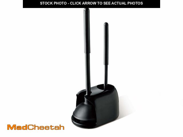 Lot 74-13714526 - Eyliden Toilet Plunger and Brush, 2 in 1 Toilet Bowl Brush Plunger Set with Holder, Bathroom Cleanin...