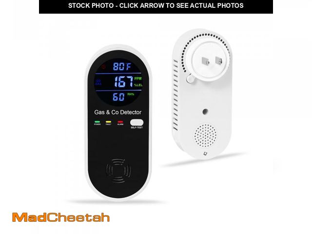 Lot 74-11548292 - Combination Natural Gas Detector &amp; Carbon Monoxide Detector, 4-in-1 Carbon Monoxide Alarm,Fahren...