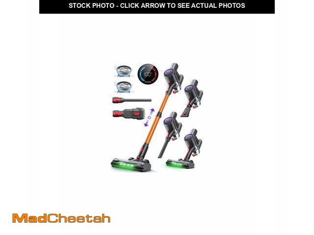 Lot 74-13456599 - Zynet S8 Cordless Vacuum Cleaner 500W/45KPA/40Mins Lightweight Stick Vacuum for Home LED Display and...