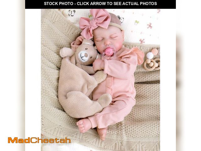 Lot 74-14045040 - Aori Lifelike Reborn Baby Dolls - 20-Inch Realistic Newborn Real Life Baby Girl Doll with Poseable L...