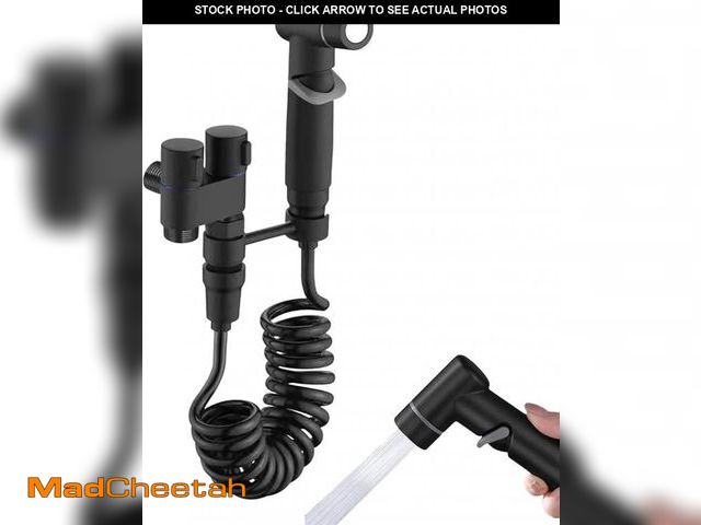 Lot 74-12327075 - Handheld Bidet Sprayer for Toilet,1-In-2-Out Dual Control Valve,Mini Toilet Faucet Sprayer Kit Butt ...