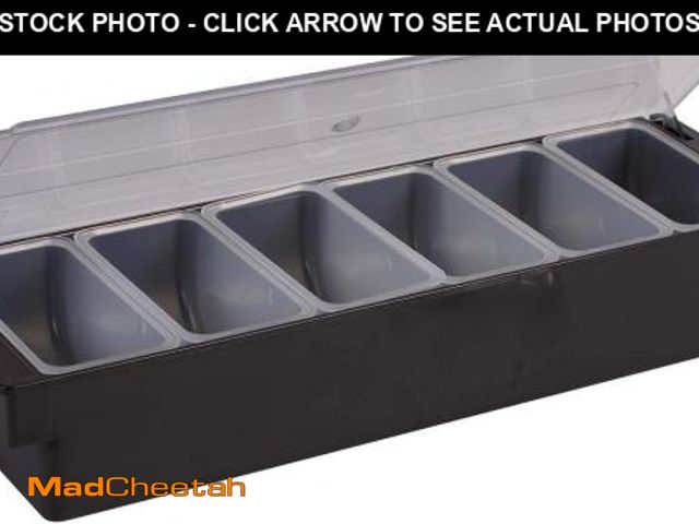 Lot 74-12098630 - Winco 6-Compartment Condiment Holder - UNUSED
