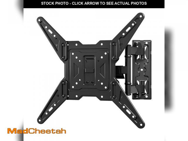 Lot 74-12444564 - XINLEI Full Motion TV Wall Mount for Most 26-55 Inch Flat Curved TVs, Wall Mount TV Bracket with Swi...