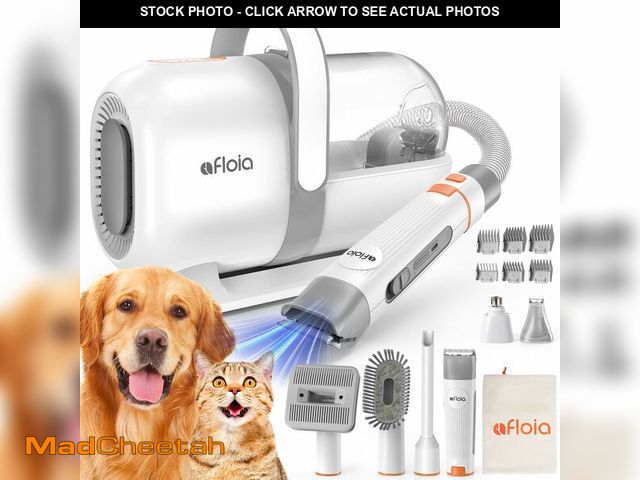 Lot 74-13621640 - Afloia 6-in-1 Dog Grooming Kit, Pet Grooming Vacuum for Shedding, Dog Hair Vacuum with Clipper Nail ...
