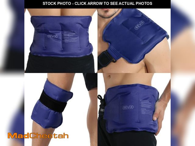 Lot 74-12977208 - REVIX Ice Pack for Injuries Reusable Gel for Lower Back, Cold Packs for Back Shoulder, Elbow, Hip, L...