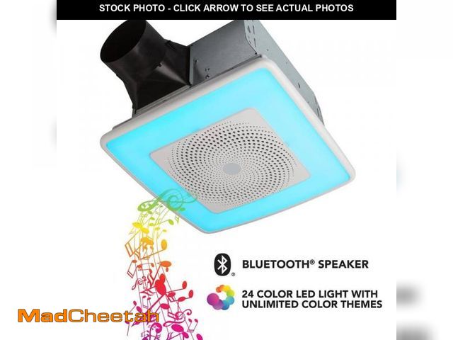 Lot 74-12425135 - Broan-NuTone Sensonic Series 110 CFM Ceiling Bathroom Exhaust Fan with Speaker and Bluetooth Wireles...