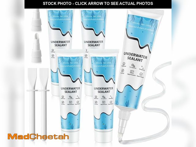 Lot 74-14273126 - Threlaco 4 Pcs Clear Aquarium Silicone 4 oz Aquarium Safe Silicone Underwater Sealant Waterproof Str...