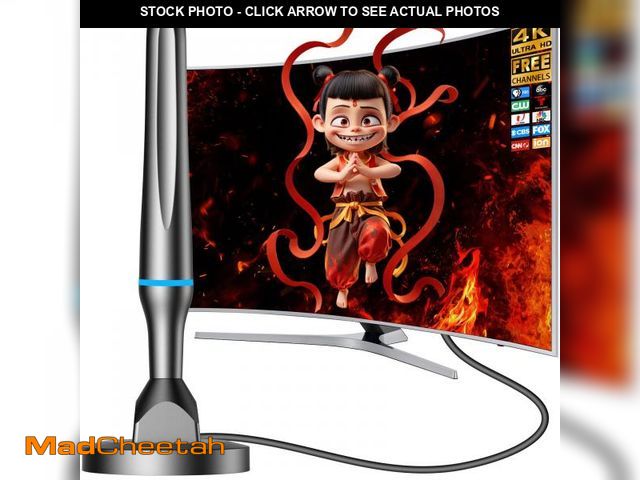 Lot 74-12214942 - Digital TV Antenna for Smart Tv Indoor, 360 Reception Digital HDTV Antenna for Local Channels, Suppo...