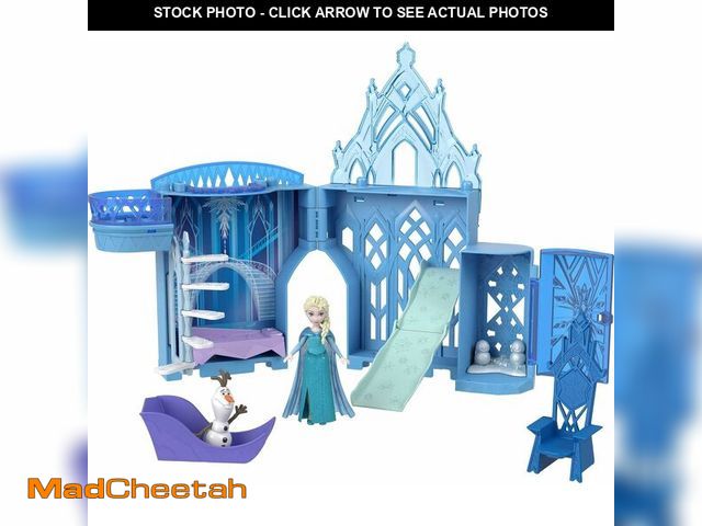 Lot 74-12678673 - Mattel Disney Frozen Toys, Elsa Ice Palace Storytime Stackers, Castle Doll House Playset, Small Doll...
