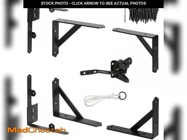Lot 74-11550564 - GoldOrcle Corner Brace Bracket Anti Sag Gate Frame Hardware Kit for Wooden Fence with Latch - USED