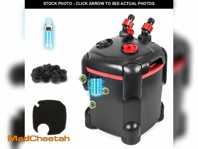 Lot 74-13547286 - PONDFORSE 172GPH Canister Filter, External Aquarium Filter Ultra-Quiet Water Circulation Cleaning Ma...