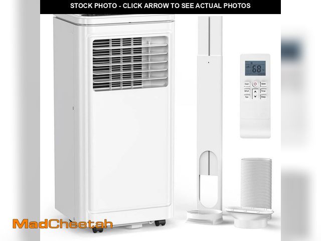 Lot 74-14255290 - COWSAR 10,000 BTU (6,000 BTU DOE) 115-Volt Quiet 55 dB Portable Air Conditioner Dehumidifier and Rem...