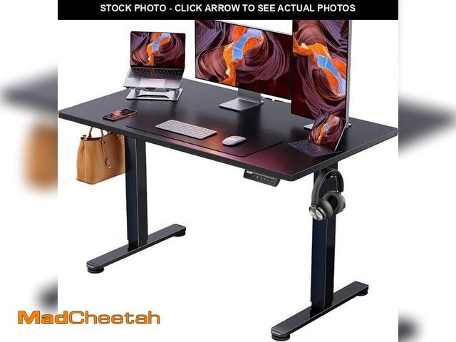 Lot 74-12159951 - ErGear Height Adjustable Electric Standing Desk, 47.2 x 23.6 Inches Sit Stand up Desk, Memory Comput...