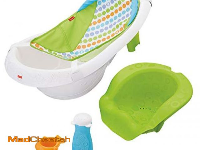 Lot 74-12137687 - Fisher-Price Baby to Toddler Bath 4-In-1 Sling ÃÂ¢Ã¢âÂ¬ÃÅN Seat Tub with Removable Infant Suppo...