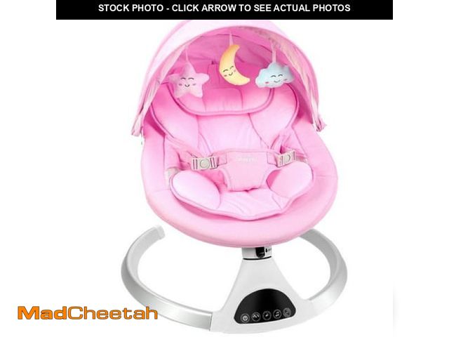 Lot 74-12293752 - HARPPA Electric Baby Swing  Bluetooth Speaker  Remote Control  Pink - USED