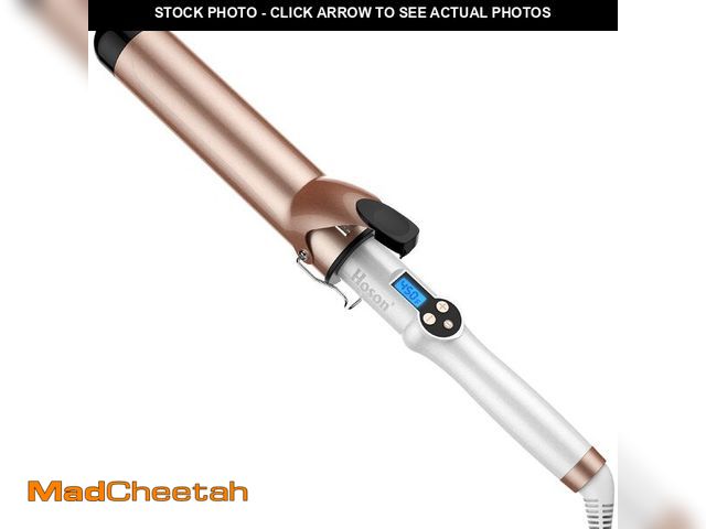 Lot 74-12701791 - Hoson 1 3/4 Inch Curling Iron Large Barrel, 1.75 Long Barrel Curling Wand Dual Voltage, Ceramic Tour...