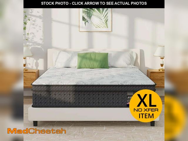 Lot 74-12678994 - KOW Twin XL Mattress 14 inch Memory Foam Hybrid Mattress in a Box, Medium - UNUSED