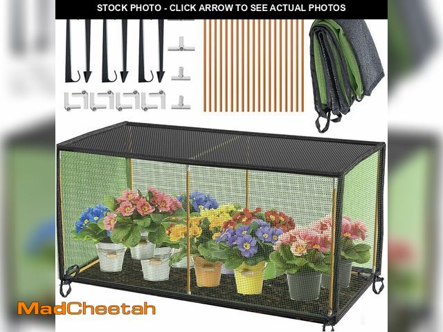 Lot 74-14250679 - DINGBAI Seedling Net Plant Protector, 19 Fibreglass Poles Make Up The Garden Plant Awning, Bird Nett...