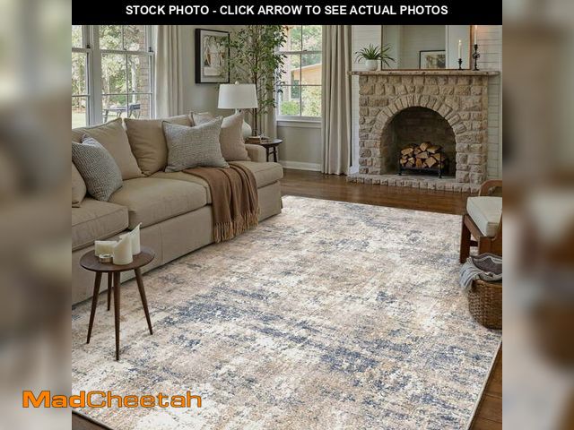 Lot 74-12646414 - BERTHMEER 10'x14' Large Area Rugs for Living Room Bedroom Dining Room Farmhouse Machine Washable Non...