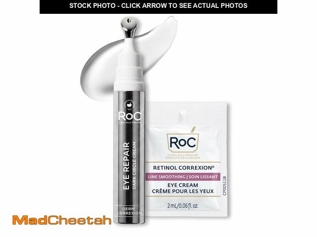 Lot 74-14213072 - RoC Derm Correxion Retinol Eye Repair Dark Circle Cream Treatment with Niacinamide, Resveratrol, Pro...