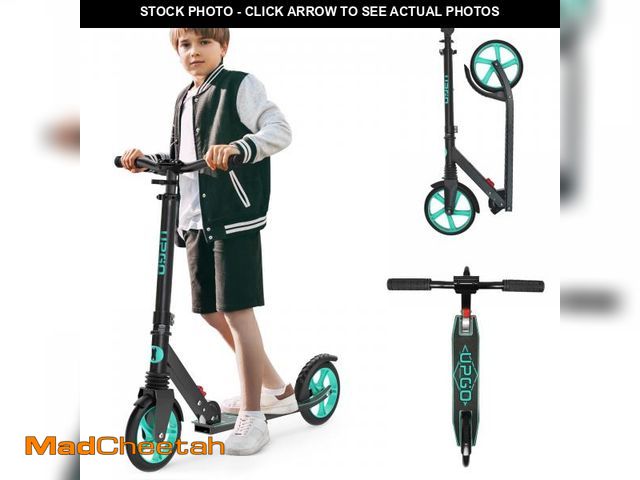 Lot 74-12420474 - UPGO Kick Scooter for Teens, Kids &amp; Adults, Max 240 lbs, Foldable, 8-Inch Wheels, 4 Adjustable L...