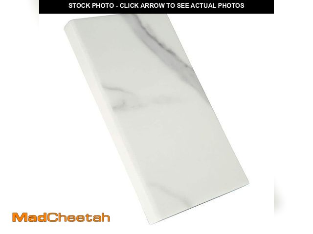 Lot 74-12900894 - Unbranded Calacatta Nowy White Single Beveled 6 in. x 46 in.Polished Engineered Marble Threshold Til...