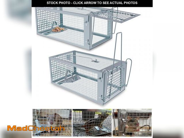 Lot 74-12431692 - 2 Packs Humane Rat Trap Outdoor, Wanqueen Humane Mouse Traps Indoor, Small Rodent Chipmunk Trap and ...