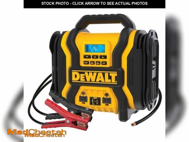 Lot 74-11756524 - DEWALT Portable Power 2000 Peak Amp Jump Starter w/Digital Compressor - UNUSED