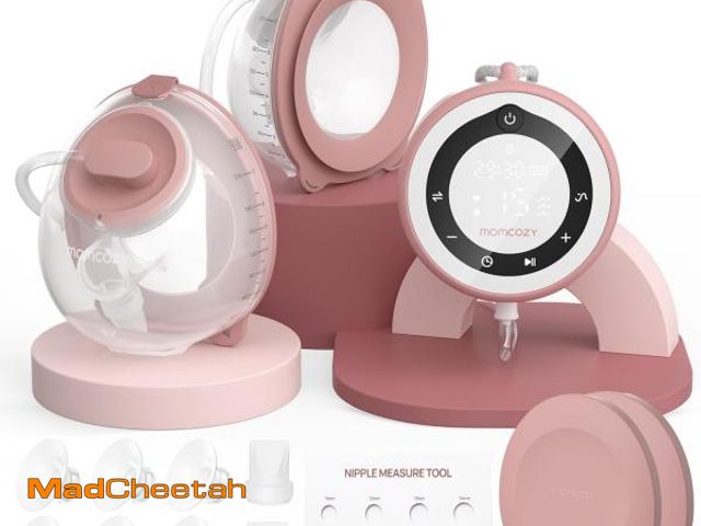 Lot 74-11908380 - Momcozy Breast Pump V1 Pro Hospital-Grade, Hands-Free &amp; Portable Wearable Pump, Upgraded Electri...