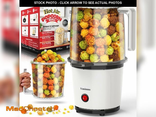 Lot 74-12441379 - Quick &amp; Easy Hot Air Popcorn Popper Maker, 2 Quarts, Etl Certified, No Oil Electric Popcorn Mach...